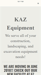 Mobile Screenshot of kazequipment.com